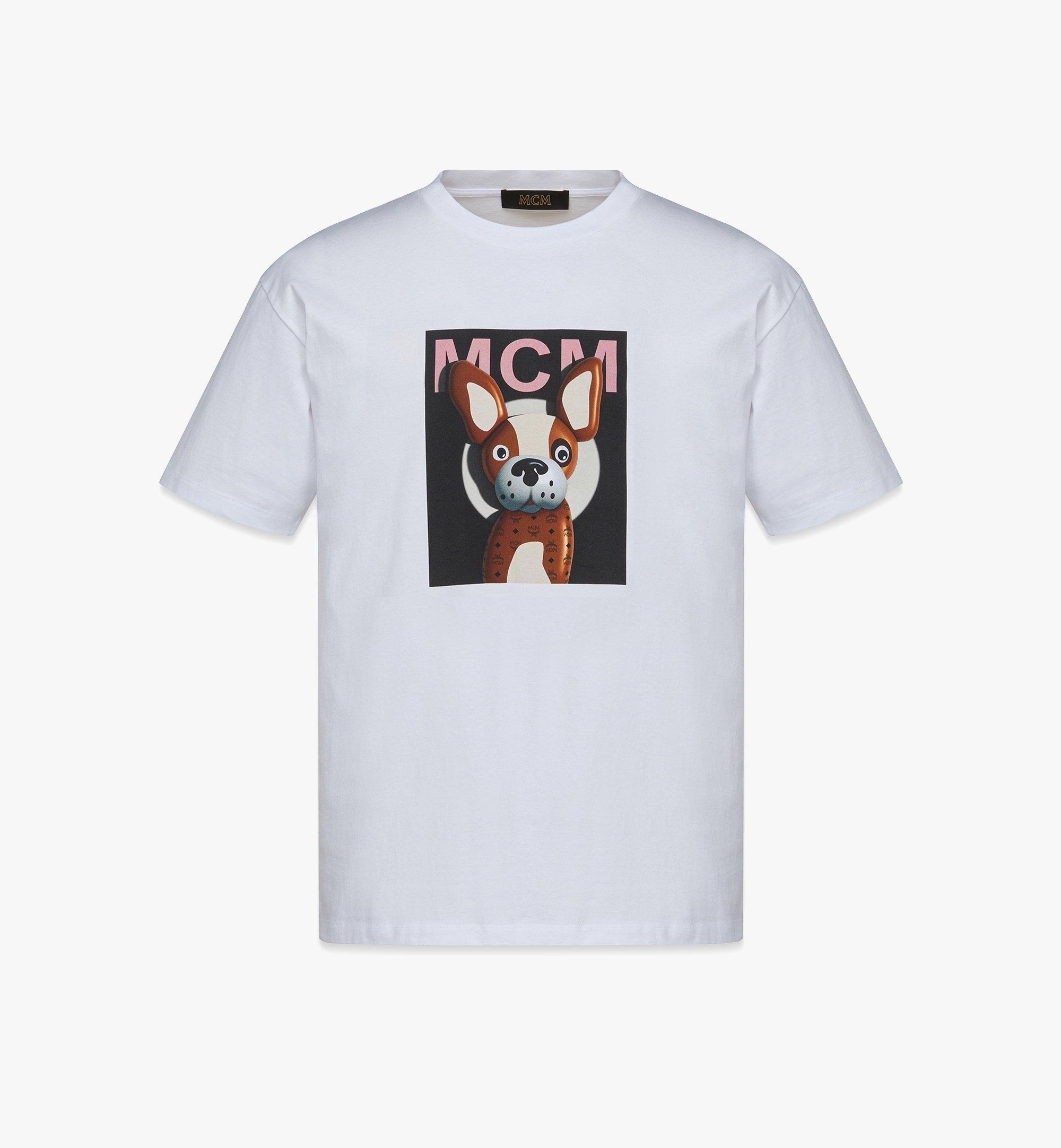 Unisex M Pup Mugshot Print T-Shirt in Organic Cotton 1